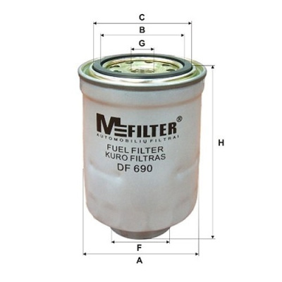 M-FILTER Фильтр топливный DF6901